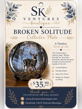 Broken Solitude by Larry Zach – Limited Edition Wildlife Collector Plate